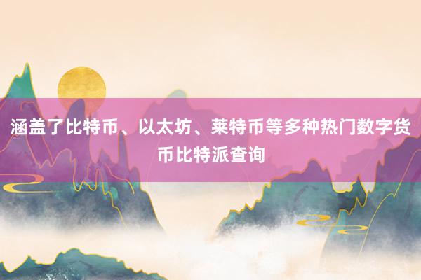 涵盖了比特币、以太坊、莱特币等多种热门数字货币比特派查询